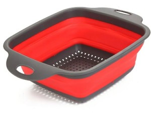 ESCORREDOR SILICONE/PLASTICO RETRATIL 30X22X10CM