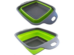 ESCORREDOR SILICONE/PLASTICO RETRATIL 30X22X10CM