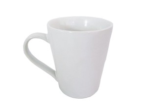 CANECA CERAMICA TULIPA 250ML BRANCA