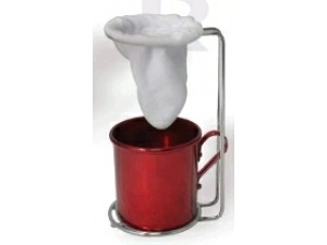 SUPORTE COADOR CAFE C/CANECA 250ML ALUM 10X16CM