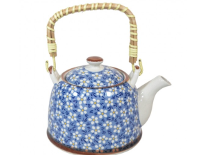 CHALEIRA PORCELANA C/INFUSOR 900ML CB BAMBU