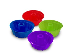 FORMA DE BOLO COM FURO - SILICONE 25X08CM