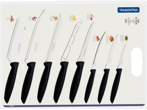 JOGO 9 PC FACAS PLENUS CABO PRETO