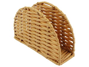 PORTA GUARDANAPO PLASTICO/METAL 15X09CM 2-CORES