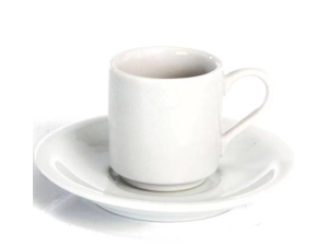 XICARA+PIRES PORCELANA  60ML CAFÉ RETA