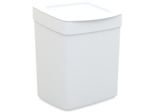 LIXEIRA PARA PIA PLASTICA 2,5L BRANCA