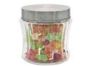 POTE VIDRO CINTURA 0,8L TAMPA INOX