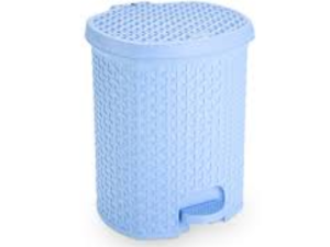 CESTO LIXO RATTAN-PLASTICA 6,0L AZUL