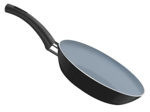 FRIGIDEIRA 24CM ALUMINIO SILICONADA-PRETA REVESTIMENTO CERAMICA