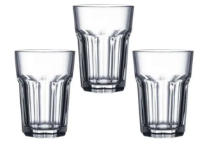 JOGO 3 COPO VIDRO 350ML CASABLANCA