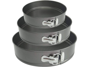 JOGO 3 FORMA FUNDO REMOVIVEL PRETA 24/26/28CM