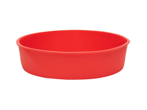 FORMA BOLO SILICONE 14CM VERMELHA/PRETA
