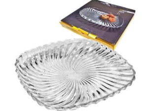 PRATO VIDRO 24CM SANTA QUADRADO