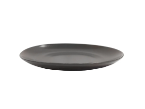 PRATO PORCELANA SOBREMESA 21CM CINZA ESCURO