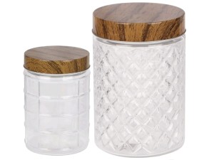 POTE VIDRO TAMPA-INOX 