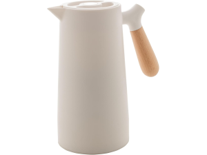 GARRAFA TERMICA WOOD 1,0L BRANCA