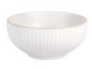 BOWL CERAMICA 730ML BRANCO BORDA OURO