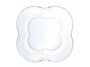 JOGO 4 PRATO VIDRO 17CM BUTTERFLY