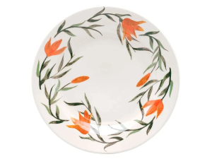PRATO CERAMICA 18CM SOBREMESA LIRIOS