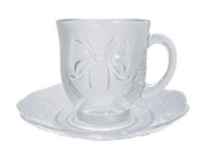 JOGO 6 XICARA VIDRO 200ML C/PIRES