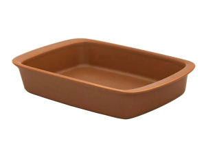 REFRATARIO CERAMICA TANGO 34X21CM MARRON 2,0L