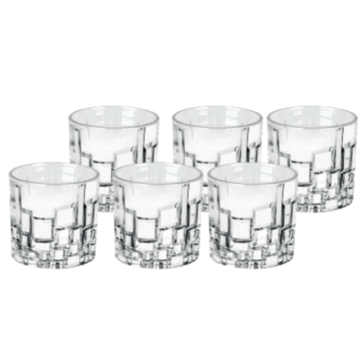 JOGO 6 COPO VIDRO 260ML EUPHORIA WHISKY