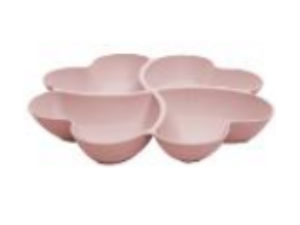 PETISQUEIRA BAMBU 27CM ROSA FLOR