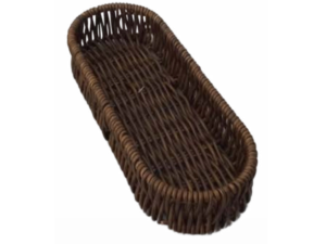 CESTA VIME 09X24CM OVAL ESCURA