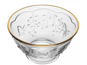 BOWL VIDRO 12CM BD-OURO BUTTERFLY