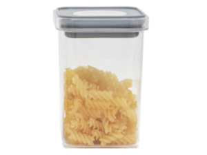 POTE ACRILICO SQUARE 800ML TP-CINZA