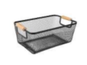 ORGANIZADOR ACRILICO PRETO 27X18CM ALCA MAD