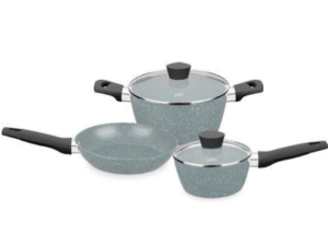 JOGO 3 PANELA 3,2MM CARMELA SILVER