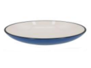 SALADEIRA CERAMICA 21CM NANCY AZUL