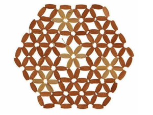 DESCANSO PANELA BAMBU 20CM HEXAGONAL