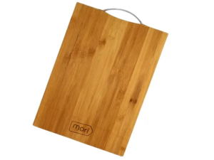 TABUA BAMBU 30X20CM C/ALCA METAL 