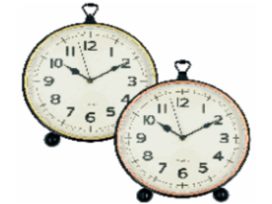 RELOGIO 31CM REDONDO 2-CORES