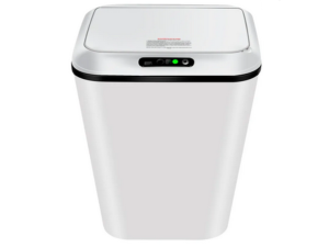 LIXEIRA C/SENSOR USB RECARREGAVEL 16-L BRANCA