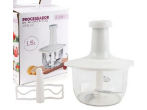 MINI PROCESSADOR 1500ML MANUAL 3-LAMINAS