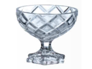 JOGO 3 TACA VIDRO SOBREMESA 170ML PINEAPPLE