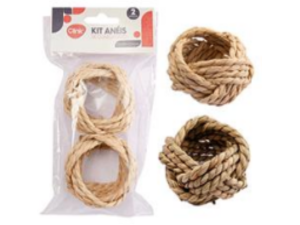 JOGO 2 ANEL GRAMA MARINHA 6,5CM