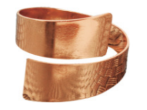 JOGO 4 ANEL P/GUARDANAPO METAL ROSÉ GOLD