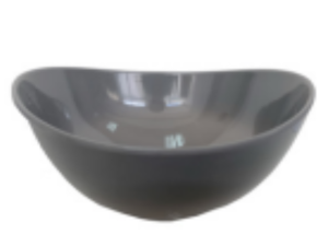 TIGELA MELAMINA CINZA 1,3L OVAL