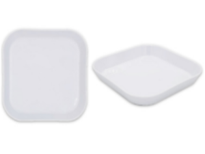 TRAVESSA MELAMINA 20X20CM QUADR BRANCA