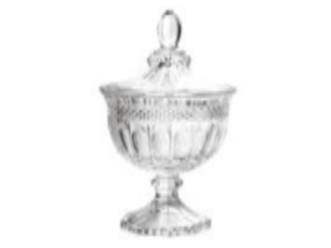 BOMBONIERE VIDRO 470ML SWEET C/PÉ