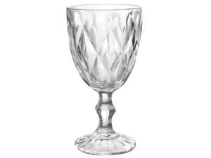 JOGO 6 TACA VIDRO 315ML DIAMOND CLEAR