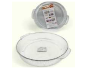 BANDEJA ACRILICA 38CM REDONDA C/ABA