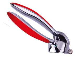 ESPREMEDOR ALHO INOX LUXO 17,5CM CB-VERMELHO