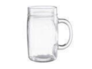 CANECA VIDRO 490ML CHOPP LISA