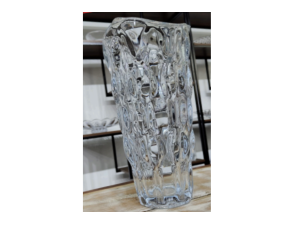 VASO VIDRO 24CM CLEAR PESADO