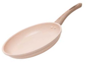 FRIGIDEIRA ALUM 24CM REV-CERAMICA BEGE